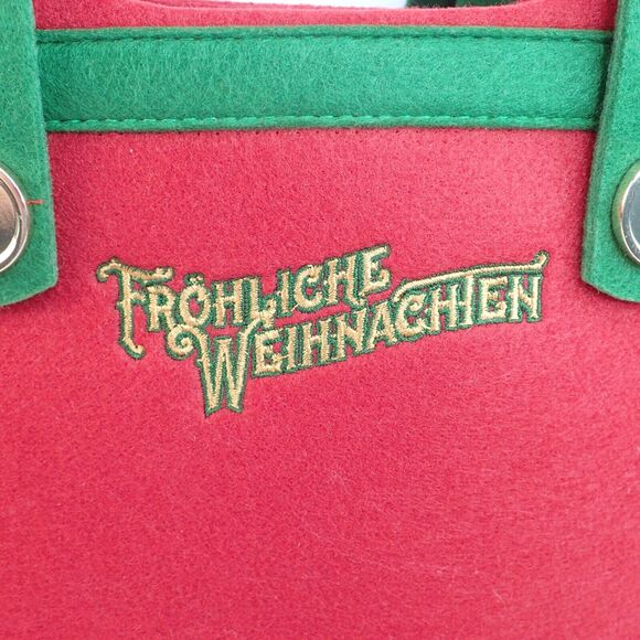 Disney Parks Christmas Holiday Tote Epcot Germany “Frohliche Weihnachten” Bag - Picture 3 of 6